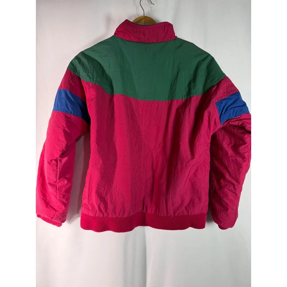 Arctic Sun Vintage Kids‎ Colorblock Coat Pink Green Blue Size L 14